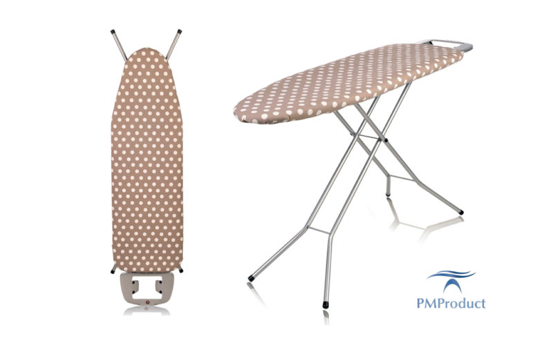 pokrowiec na deskę do prasowania art deco dots beige